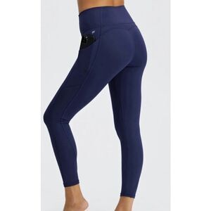 Fabletics PureLux navy 21” pocket leggings size M